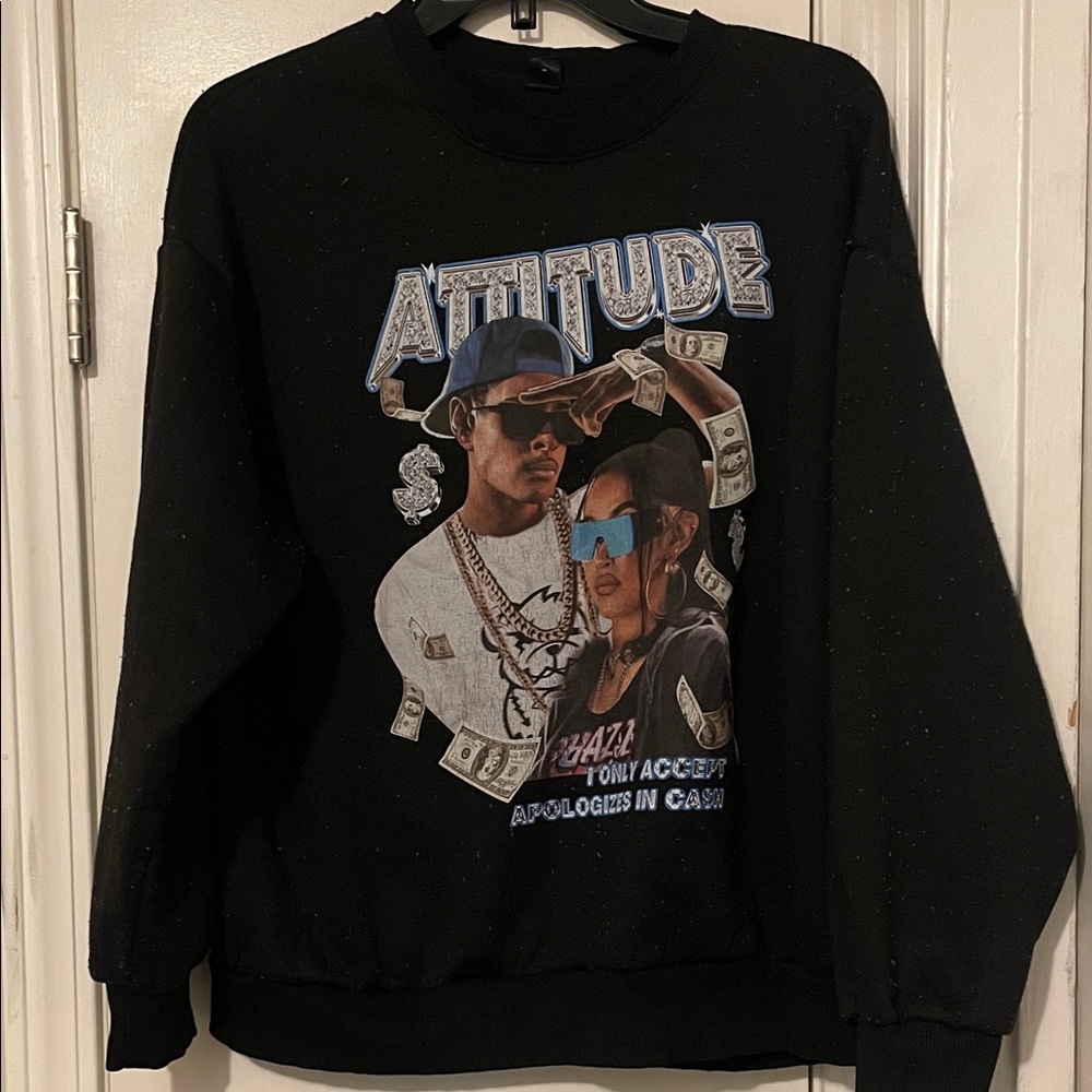 Black Graphic women’s sweatshirt